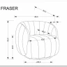 Кресло Halmar FRASER (кремовый) заказать по цене 36 716 руб. в Волгограде