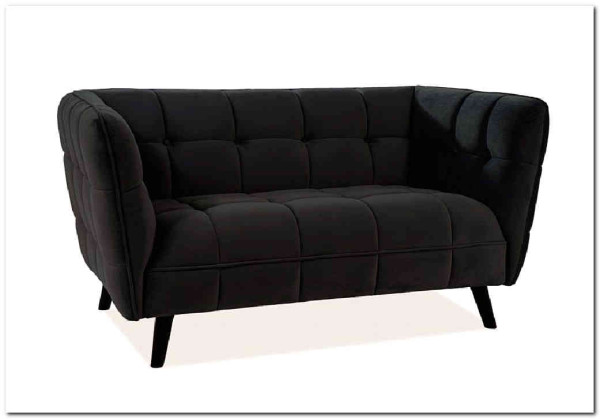 Диван CASTELLO 2 Velvet Bluvel 19  Signal (черный) заказать по цене 84 495 руб. в Волгограде