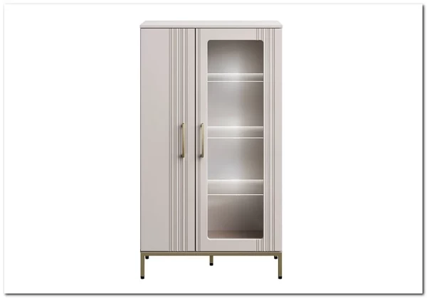 Тумба-витрина Бетти кашемир 1V1D BRW заказать по цене 23 690 руб. в Волгограде