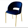 Стул AGNES BLUVEL-86 NAVY BLUE, золотой каркас заказать по цене 4 725 руб. в Волгограде