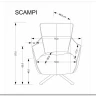 Кресло Halmar SCAMPI (серый) заказать по цене 44 486 руб. в Волгограде