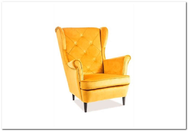 Кресло LADY Velvet Bluvel 68  Signal (карри) заказать по цене 47 283 руб. в Волгограде