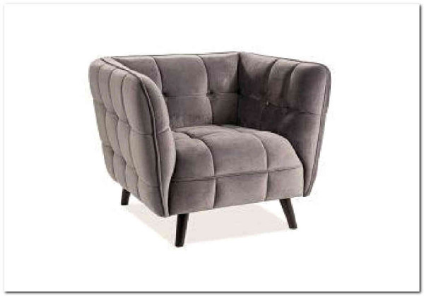 Кресло CASTELLO 1 Velvet Bluvel 14  Signal (серый) заказать по цене 64 889 руб. в Волгограде