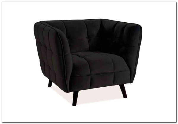 Кресло CASTELLO 1 Velvet Bluvel 19  Signal (черный) заказать по цене 64 889 руб. в Волгограде