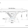 Стол обеденный Signal GENESIS 180 раскладной (черный/пепел) заказать по цене 108 936 руб. в Волгограде