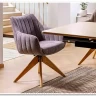 Стул кухонный Signal AZALIA D Velvet Bluvel 14 поворотный (серый/дуб) заказать по цене 21 209 руб. в Волгограде