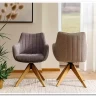 Стул кухонный Signal AZALIA D Velvet Bluvel 14 поворотный (серый/дуб) заказать по цене 21 209 руб. в Волгограде