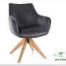 Стул кухонный Signal AZALIA D Velvet Bluvel 14 поворотный (серый/дуб) заказать по цене 21 209 руб. в Волгограде