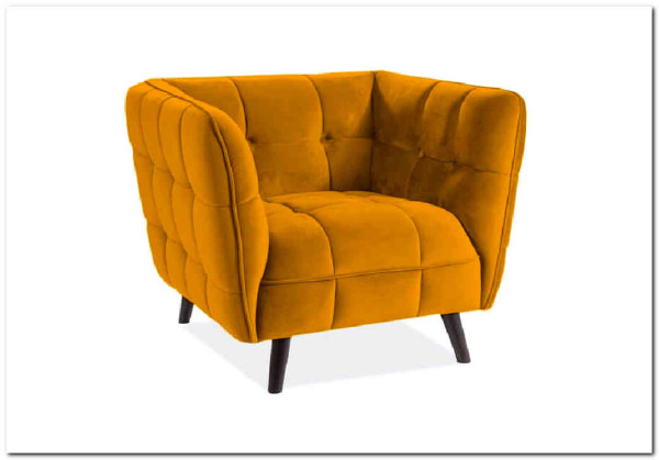 Кресло CASTELLO 1 Velvet Bluvel 68  Signal (карри) заказать по цене 64 889 руб. в Волгограде