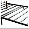 Купить Кровать AT-126 дерево гевея/металл 90*200 (Single bed), красный дуб/черный с доставкой по России по цене производителя можно в магазине Другая Мебель в Волгограде