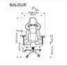 Кресло компьютерное HALMAR BALDUR серый/черный заказать по цене 56 716 руб. в Волгограде