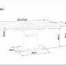 Стол обеденный SIGNAL SATURN II 160 (белый мрамор/белый мат) заказать по цене 125 277 руб. в Волгограде
