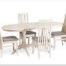 Стул DOLCE мягкое сидение бук, ivory white, велюр Tenerife Ultimate grey заказать по цене 9 920 руб. в Волгограде