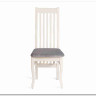 Стул DOLCE мягкое сидение бук, ivory white, велюр Tenerife Ultimate grey заказать по цене 9 920 руб. в Волгограде