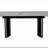 Стол RASMUS 160 TL-45 Белый мрамор, испанская керамика / черный каркас, DISAUR заказать по цене 95 250 руб. в Волгограде