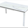 Стол CORNER 120 MATTE STATUARIO Белый мрамор матовый керамика, стекло/ белый каркас заказать по цене 59 400 руб. в Волгограде