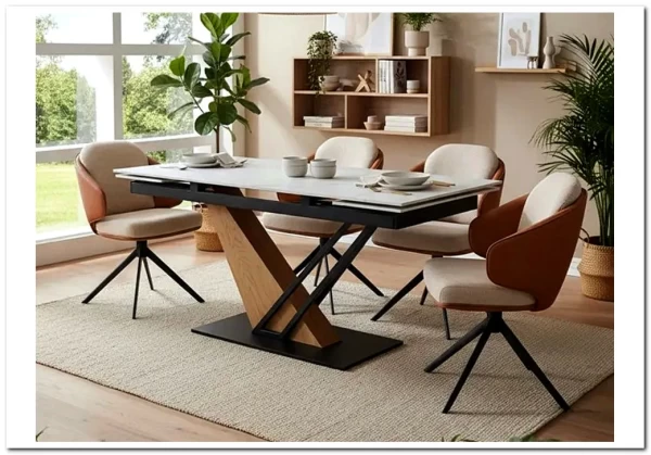 Стол обеденный Signal GENESIS 160 раскладной (белый/дуб) заказать по цене 96 648 руб. в Волгограде