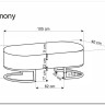 Скамья Halmar HARMONY (черный/белый/золотой) заказать по цене 20 638 руб. в Волгограде
