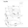 Стул кухонный Signal Tulipe Velvet Bluvel 22 (светло-бежевый/золотой) заказать по цене 30 928 руб. в Волгограде