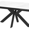 Стол BELLUNO 160 MARBLES KL-99 Белый мрамор матовый, итальянская керамика/ черный каркас заказать по цене 124 150 руб. в Волгограде