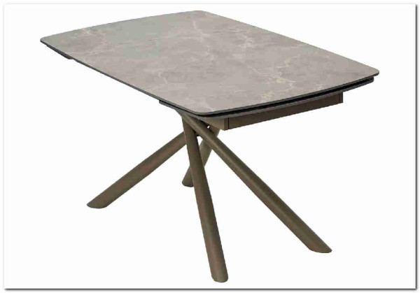 Стол RIVOLI 140 MATT LATTE STONE SOLID CERAMIC / TAUPE, DISAUR заказать по цене 74 900 руб. в Волгограде