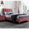 Кровать SIGNAL MIRAGE VELVET 90 античный розовый / золото тк. 185 заказать по цене 52 214 руб. в Волгограде