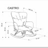 Кресло-качалка HALMAR CASTRO темно-зеленый заказать по цене 34 792 руб. в Волгограде