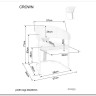 Стул кухонный Signal Crown Velvet Bluvel 22 (светло-бежевый/золотой) заказать по цене 30 928 руб. в Волгограде