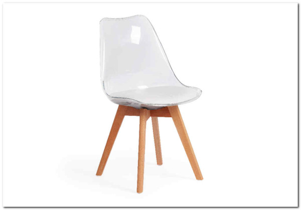 Стул Secret De Maison TULIP  (mod. 73) прозрачный/Transparent, подушка белая/Cushion whit заказать по цене 5 890 руб. в Волгограде