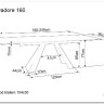 Стол обеденный Signal SALVADORE 160 раскладной (эффект дерева/черный мат) заказать по цене 136 474 руб. в Волгограде