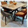 Стол EDER 160 GLOSS AMBER JADE SOLID CERAMIC / Орех, DISAUR заказать по цене 99 600 руб. в Волгограде