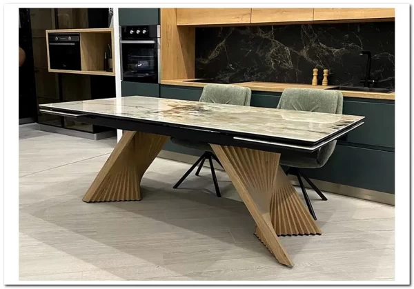 Стол МАНХЭТТЕН 200 PANDORA, керамика / Дуб Галифакс заказать по цене 101 100 руб. в Волгограде