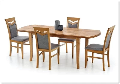 Стул кухонный Halmar CITRONE (дуб медовый/inari 91)