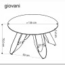 Стол обеденный Halmar GIOVANI 135 (зеленый мрамор/черный) заказать по цене 72 936 руб. в Волгограде