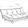 Диван HALMAR PILLOW раскладной, серый/дуб заказать по цене 53 667 руб. в Волгограде