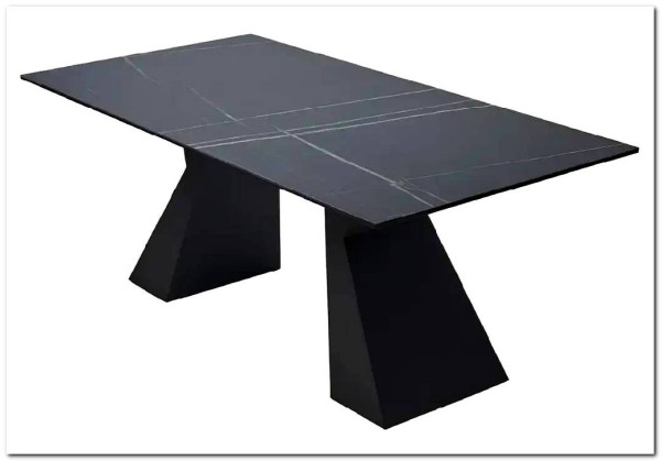 Стол БОГАРТ 200 TITANIUM BLACK PULIDO, керамика / Черный заказать по цене 110 900 руб. в Волгограде