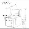 Кресло Halmar GELATO (серый) заказать по цене 55 053 руб. в Волгограде