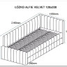 Кровать SIGNAL ALFIE Velvet Bluvel 40 темно-бежевый, 120/200 заказать по цене 77 985 руб. в Волгограде