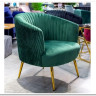 Кресло CROWN  Halmar (темно-зеленый/золотой) заказать по цене 30 381 руб. в Волгограде