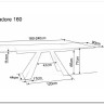 Стол обеденный Signal SALVADORE CERAMIC раскладной (серый мрамор/черный мат) заказать по цене 136 583 руб. в Волгограде