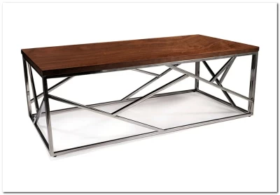 Стол журнальный Signal ESCADA A (орех/серебряный)