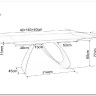 Стол обеденный Signal DIUNA Ceramic 160 раскладной (Statuario Venato белый/черный мат) заказать по цене 156 634 руб. в Волгограде