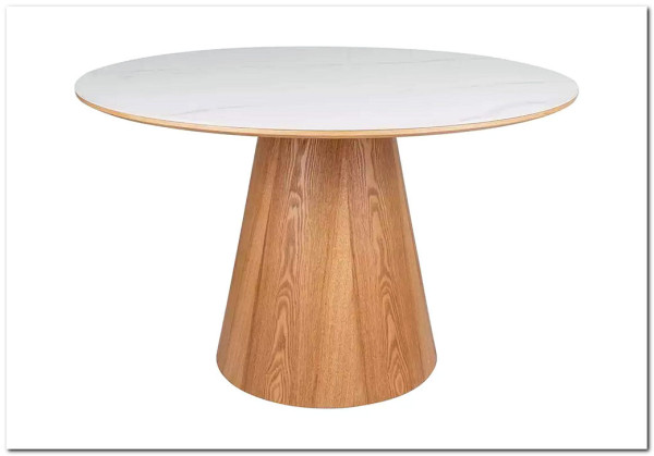 Стол обеденный Signal ANGEL Ceramic 120 (белый/дуб) заказать по цене 70 299 руб. в Волгограде