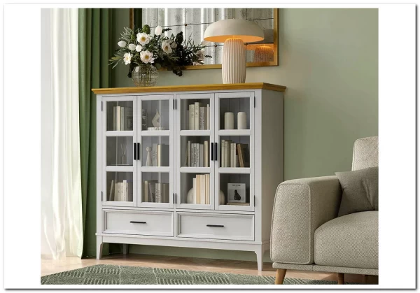 Шкаф для посуды Квадро-С 42 из массива сосны заказать по цене 54 605 руб. в Волгограде