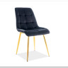 Стул кухонный Signal CHIC Velvet Bluvel 19 (черный/золотой) заказать по цене 10 726 руб. в Волгограде