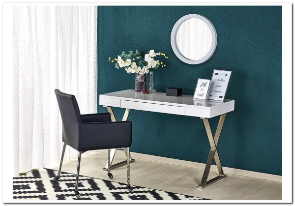 Стол компьютерный Halmar B-31 (белый/хром) заказать по цене 37 613 руб. в Волгограде