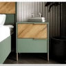 Витрина Siena REG1W1D1S дымчатый зеленый/дуб вотан BRW заказать по цене 28 950 руб. в Волгограде