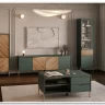 Витрина Siena REG1W1D1S дымчатый зеленый/дуб вотан BRW заказать по цене 28 950 руб. в Волгограде