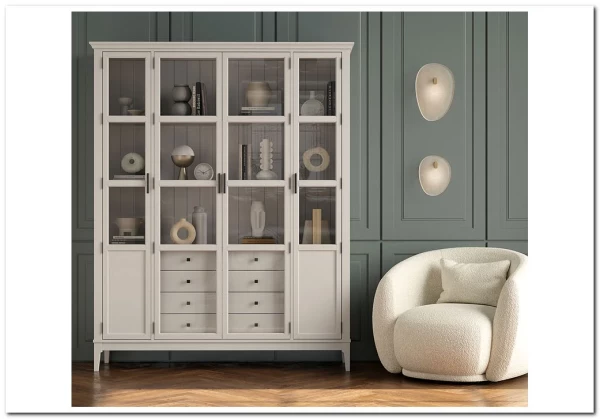 Шкаф для книг Квадро-С 422С/04 из массива сосны заказать по цене 93 269 руб. в Волгограде