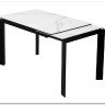 Стол CORNER 120 MATTE STATUARIO Белый мрамор матовый керамика, стекло/ черный каркас, DISAUR заказать по цене 59 400 руб. в Волгограде